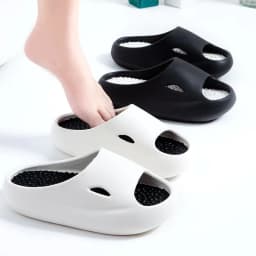 image-EVA Flip Flop Slippers - White 44-45 Massage