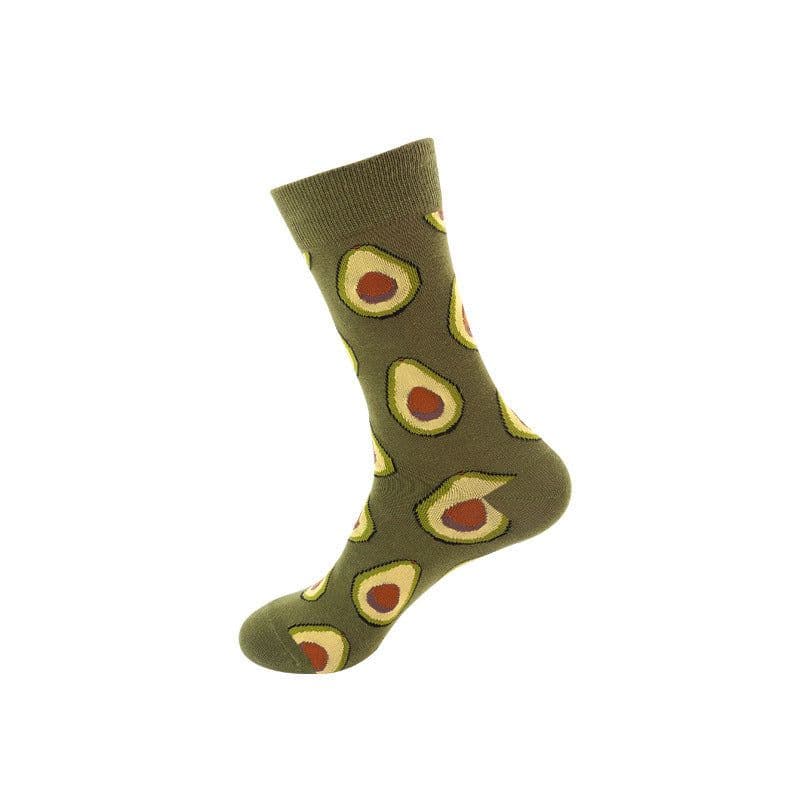 image-Mo Xi Stripe Socks - Mid Tube Cotton Unisex 41-46