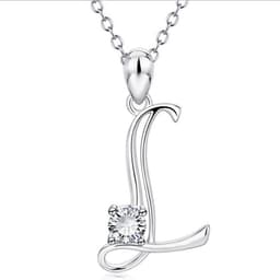 image-Baoshina Alphabet Diamond Pendant Necklace 26 Letters Jewelry Crossborder Supply