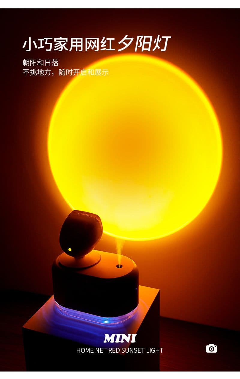 image-Aixiang AX-213 USB Humidifier Projector - White Large Capacity