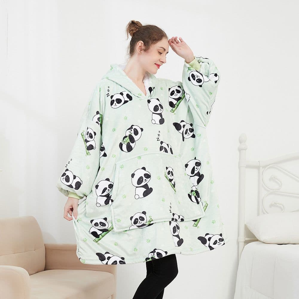 image-D&H Hooded Fleece Sweater - Avocado Large