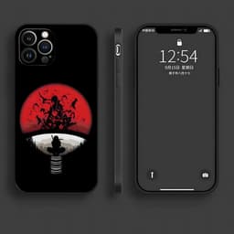 image-iPhone 15 Naruto Cartoon Phone Case - TPU Anti-fall - Black