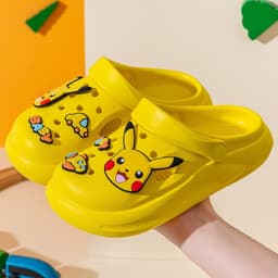image-Pikachu EVA Slippers Children Lake Blue 36-37