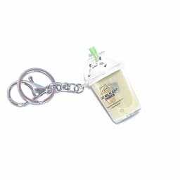 image-Cat Milk Tea Cup Keychain - Pearl Acrylic