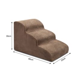 image-Pet Stairs - Black Dirt-Resistant Removable