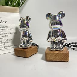image-3D Fireworks Bear Night Light - Colorful USB Lamp