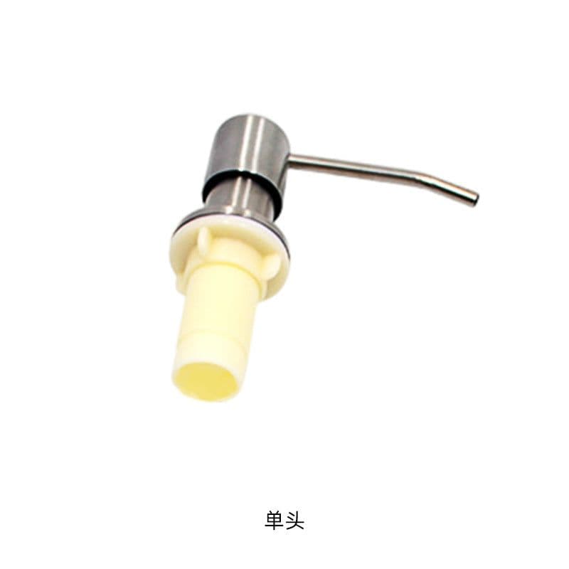 image-Liquid-free Soap Dispenser 304 Stainless Steel Sink Black Silicone Tube