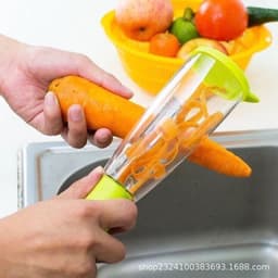 image-Melon Peeler - Red Stainless Steel