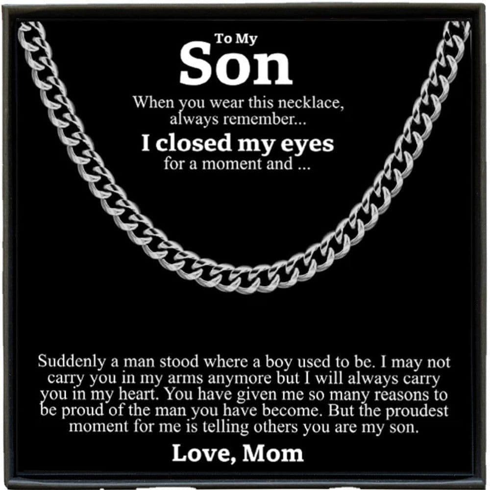 image-Cuban Link Copper Necklace - Women's Cross Chain