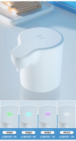 image-Smart Induction Soap Dispenser 650ml White USB