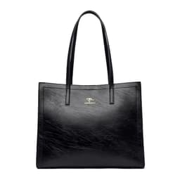 image-PU Tote Bag Women Blue European Retro
