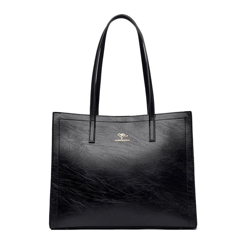 image-PU Tote Bag Women Blue European Retro