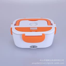 image-Car-Mounted Heated Lunch Box - Dual-Use, Portable, Insulated Mini