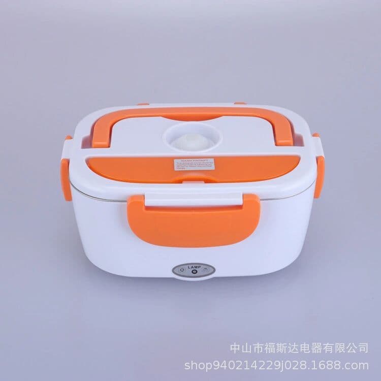 image-Car-Mounted Heated Lunch Box - Dual-Use, Portable, Insulated Mini