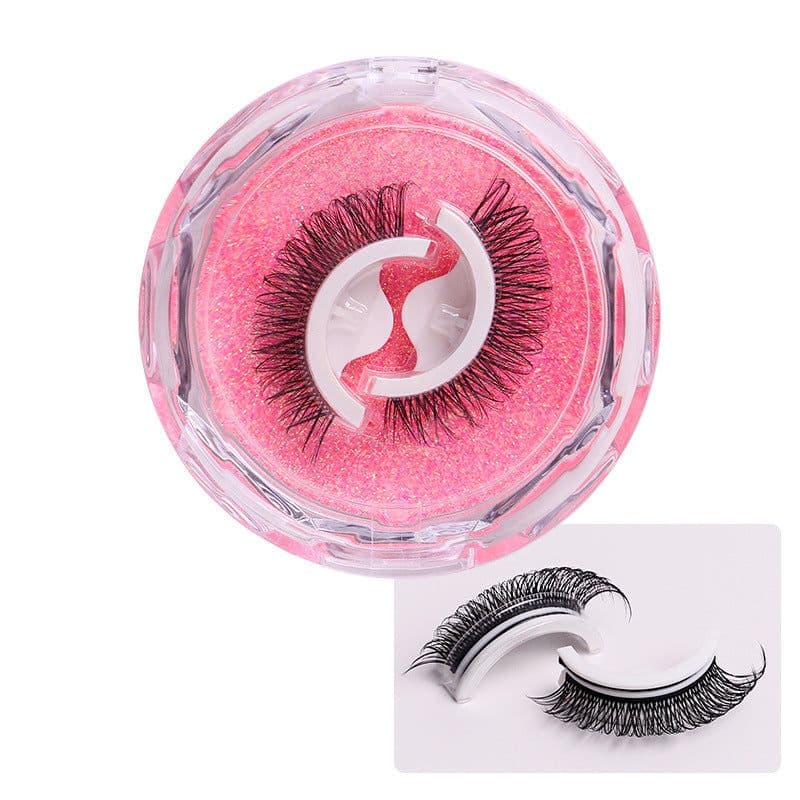 image-Self-Adhesive False Eyelashes - Thick Reusable Chemical Fiber