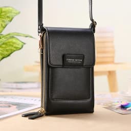 image-2022 new touch screen mobile phone bag female small oblique cute mobile phone small bag fashion wallet vertical section