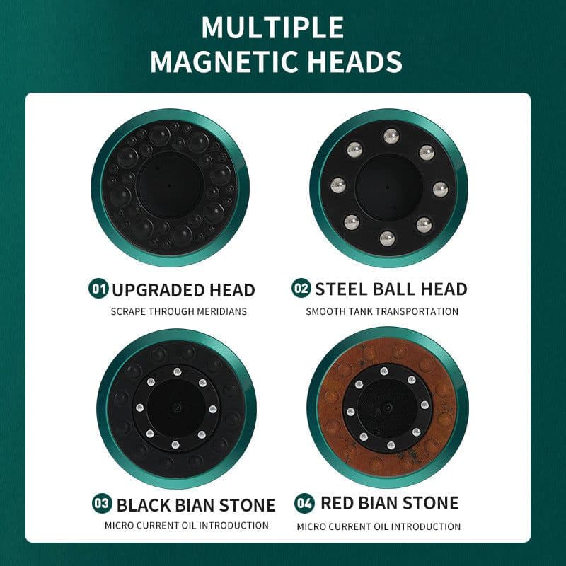 image-Electric Massage Scraper Cupping Device with USB Heating