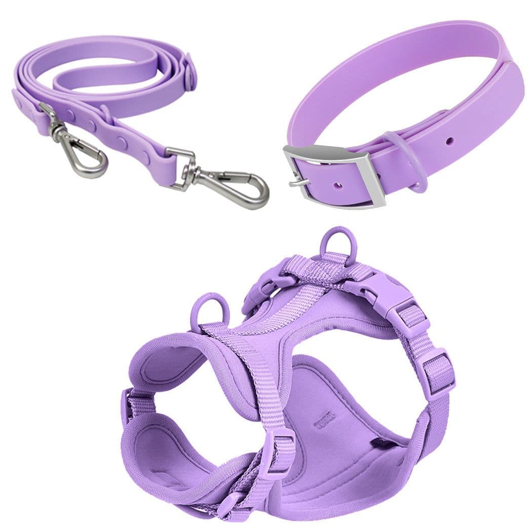image-The new WidOne with the same pvc pet leash collar large and small dogs dog leash pet chest harness