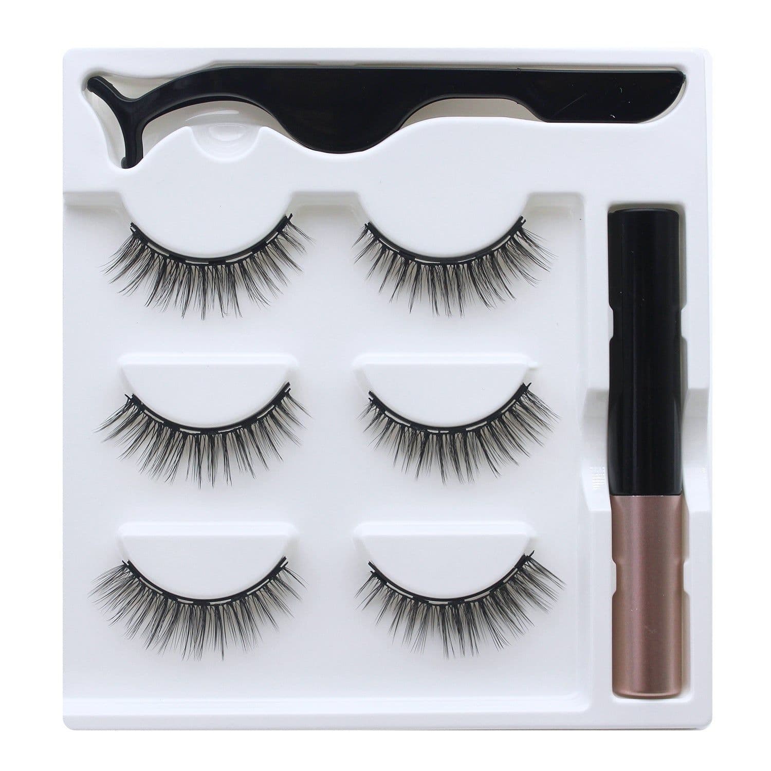 image-Magnetic False Eyelashes 5 Pairs 8-15mm Thick