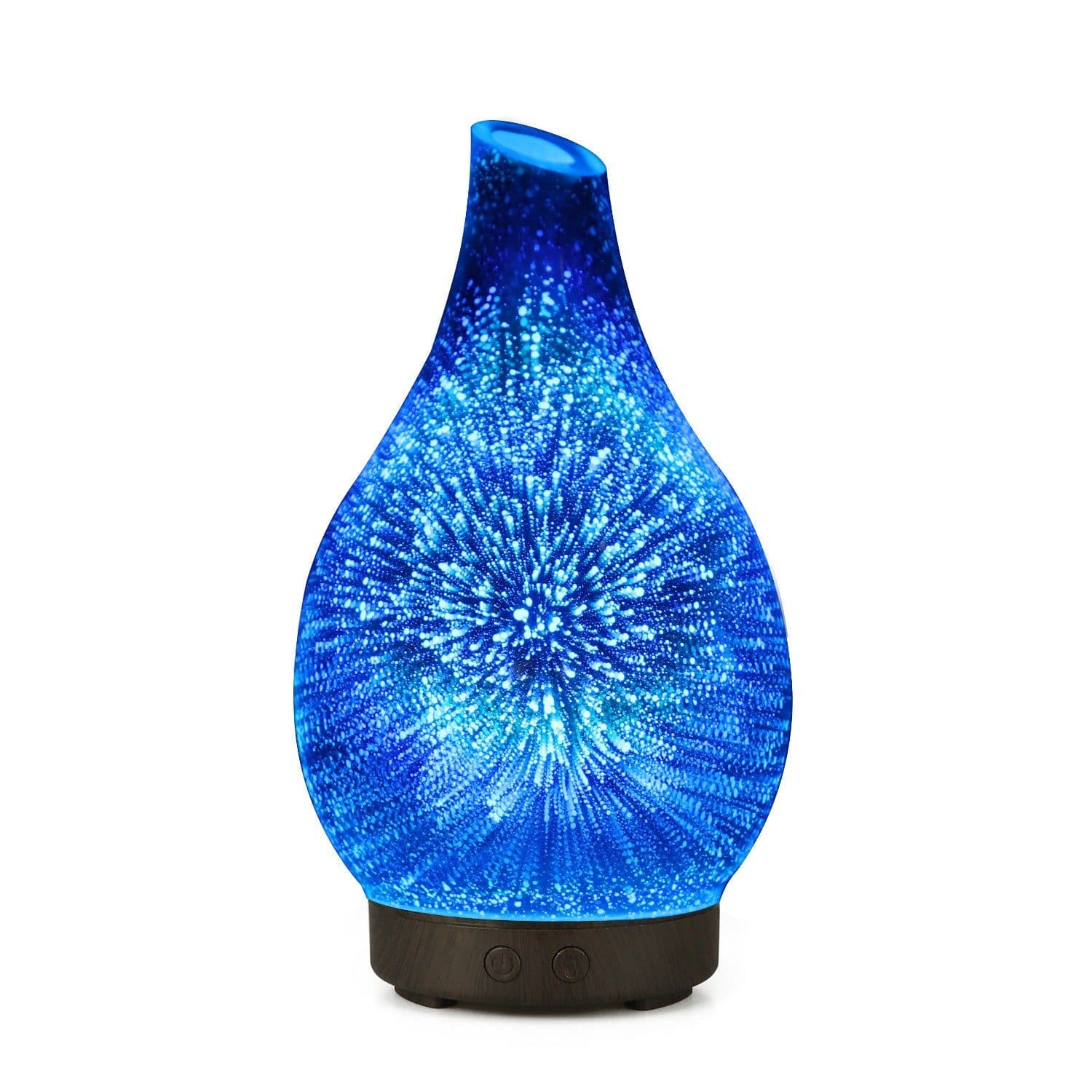 image-3D Glass Aromatherapy Humidifier - Black USB