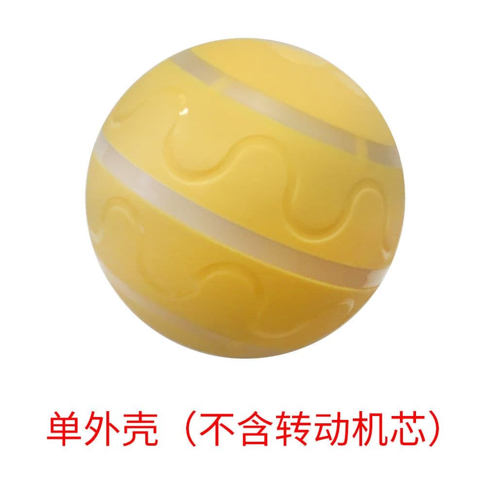 image-DICWAY Automatic Electric Dog Toy - Orange Silica Gel Smart Ball