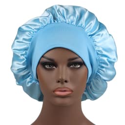 image-Amazon hot selling wide strip wide brim high elastic headband night cap ladies chemotherapy cap hair care cap