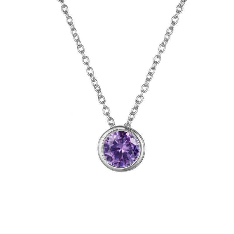 image-JUJIE Rhinestone Necklace - Rose Gold Geometric