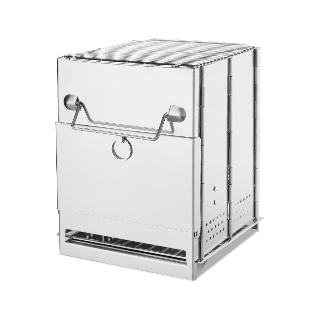 image-Outdoor Windproof Folding BBQ Stove Portable Stainless Steel