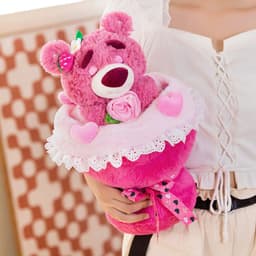 image-Strawberry Bear Plush Doll Toy - Soft Short Plush