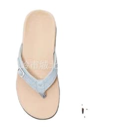 image-Women's Thong Slippers - Navy Blue Size 43