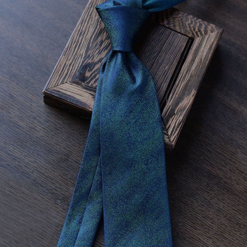 image-Necktie business tie silk hand tie men's fashion retro business casual professional dress 8CM boxed