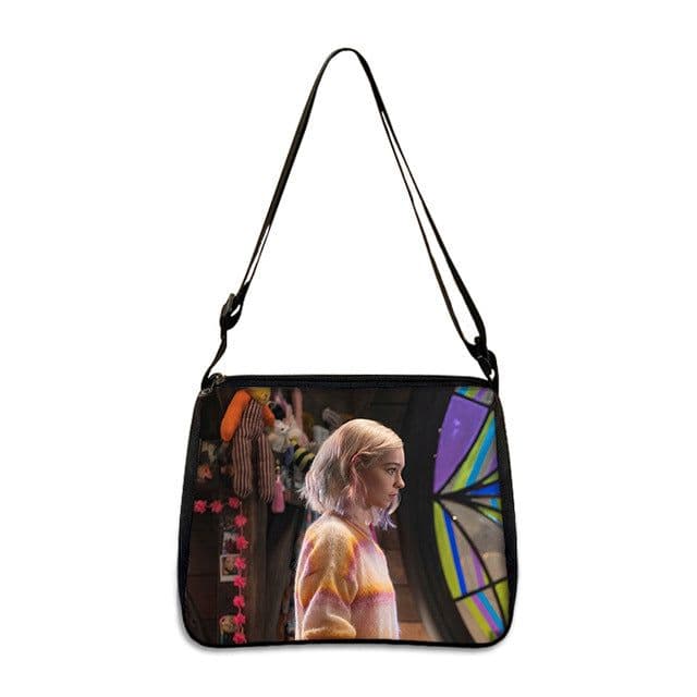 image-Cross-border Adams family Wednesday addams ladies shoulder bag niche armpit bag fashion handbag