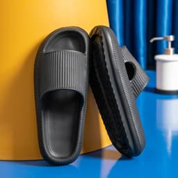 image-Women's Slippers - Orange 44-45 EVA Thick-Soled Flip Flops