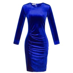image-Livagirl Korean Velvet Dress - Green XXXL Long Sleeve