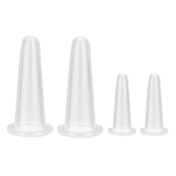 image-Spot high-transparency silicone cupping device, household vacuum massage cup, food-grade moisture-absorbing silicone cupping