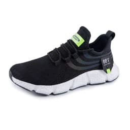 image-Men's Running Shoes - White Mesh Breathable Sports