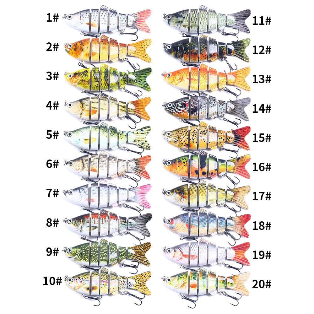 image-Hengjia 7 Section Bionic Fishing Bait - Freshwater/Sea