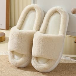 image-Women's Winter Slippers 2023 Cozy Indoor Warm Anti-slip Couples Slippers