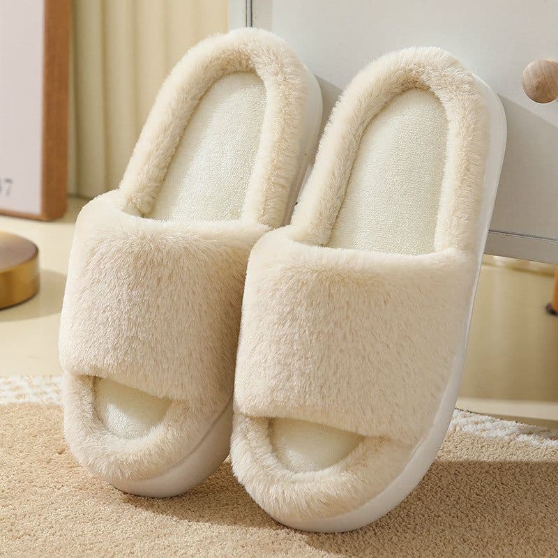 image-Women's Winter Slippers 2023 Cozy Indoor Warm Anti-slip Couples Slippers