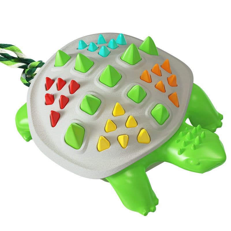 image-Dog Frisbee Toy - UFO Interactive Throw Coffee Yellow