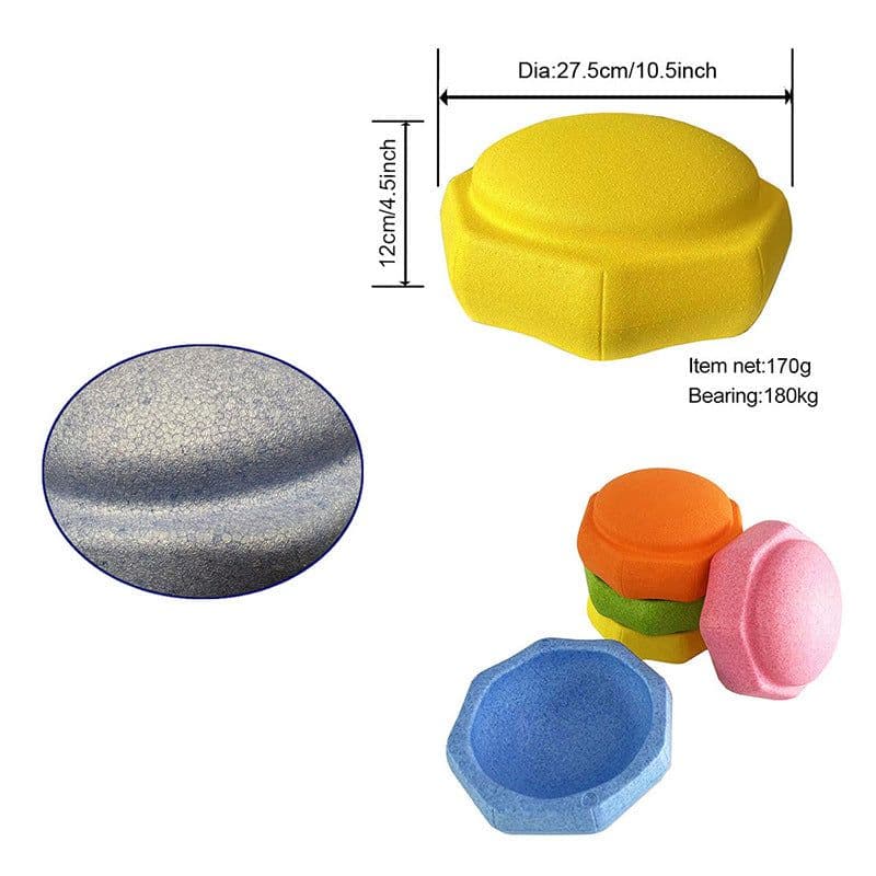 image-Crossing River Stones - Orange EPP Balance Toys