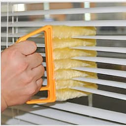 image-Cross-border hand-held cleaning tool blinds brush cleaning artifact cleaning brush detachable and washable air-conditioning outlet cleaning brush