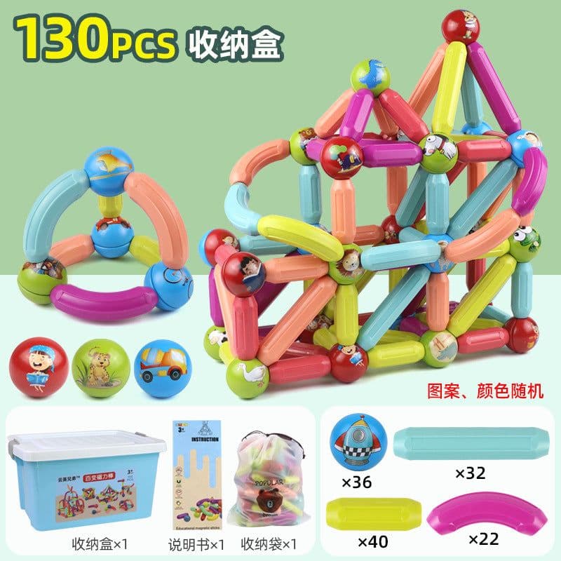 image-Yunying Brothers Magnetic Building Blocks - 100pcs