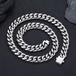 image-Stainless Steel Cuban Chain Necklace - Gold 6mm
