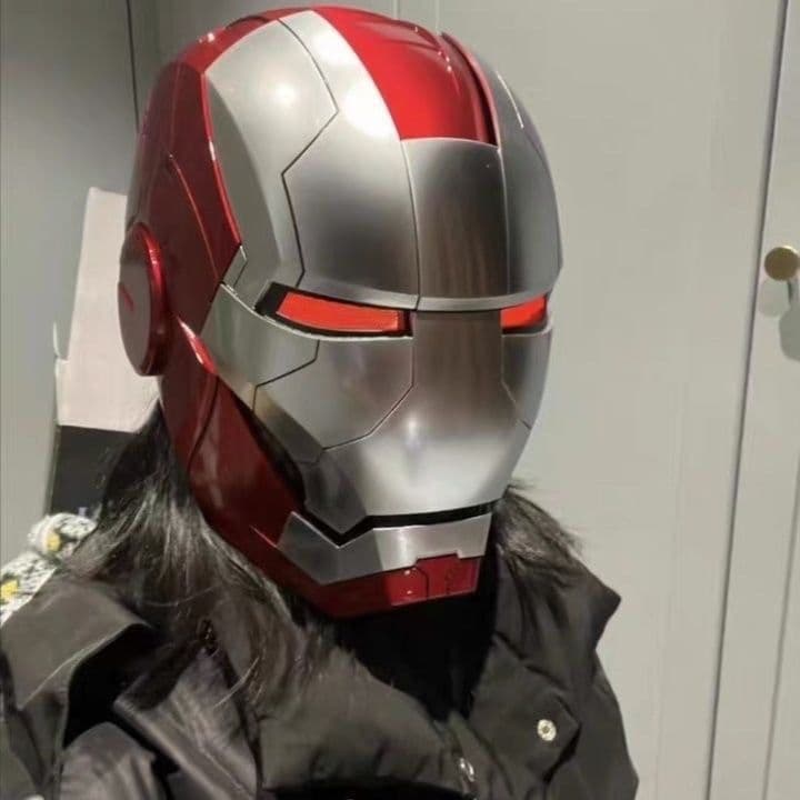 image-Jarvis Iron Man Helmet MK50 - 62cm Head Circumference - ABS Polished Ornament