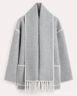 image-Women's Woolen Jacket 2023 Fall XXL Loose Polyester Embroidered