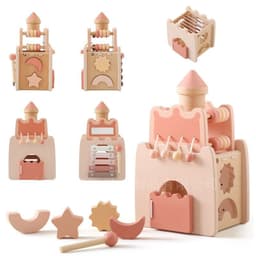 image-Tengrui Multi-Functional Wooden Shape Matching Toy - 38 Pcs