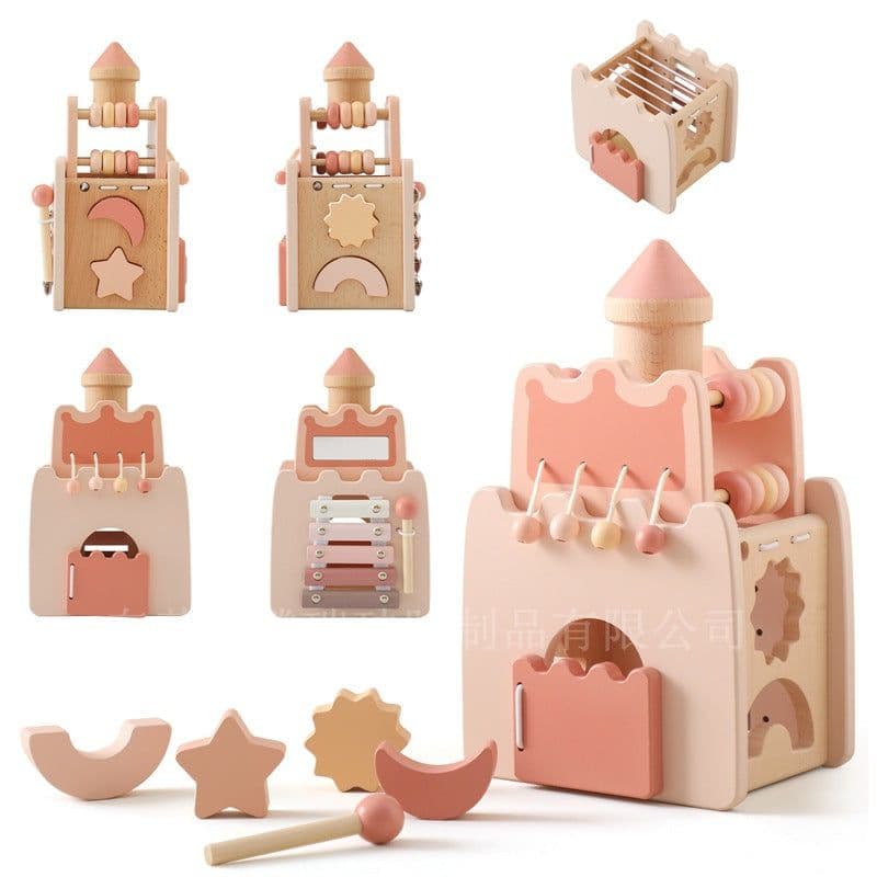 image-Tengrui Multi-Functional Wooden Shape Matching Toy - 38 Pcs