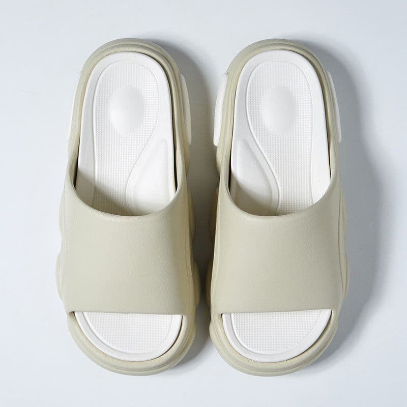 image-Grey Flip Flop Slippers Size 44/45 - EVA Sole, Warm