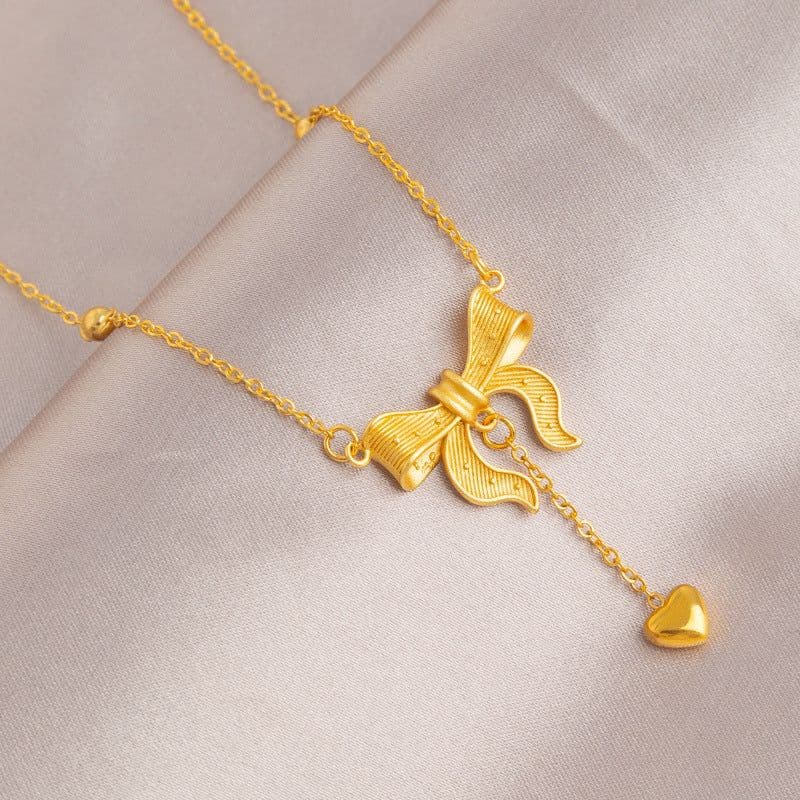 image-Titanium Steel Diamond Necklace - Women's Clavicle Chain